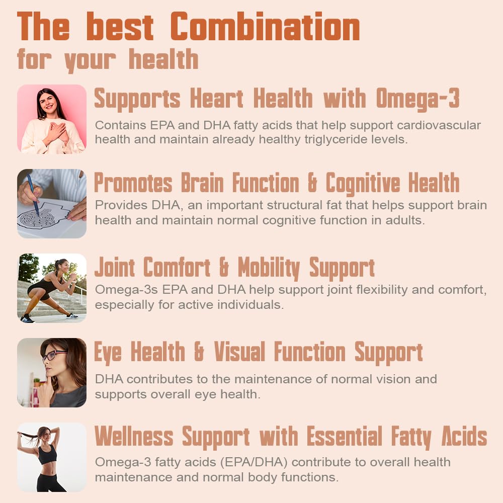 Health Dose Omega-3 lemon softgels label highlights gluten-free, non-GMO quality.