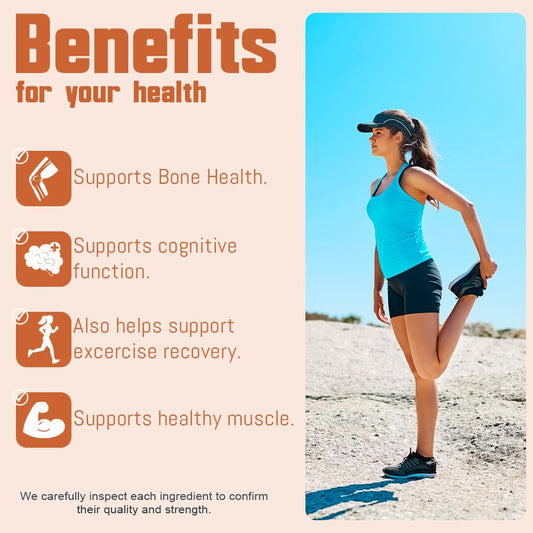 Health Dose Triple Magnesium capsules close-up showing the four forms for cognitive function.