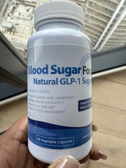 Health Focused JJ Smith Blood Sugar Focus capsules illustrated for steady cravings control.