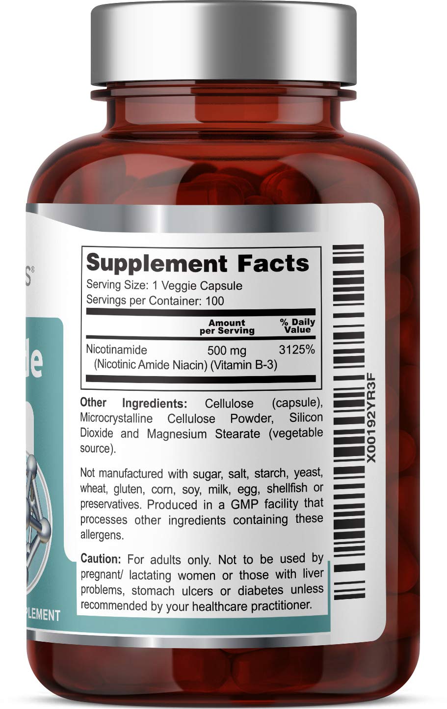 Health Genesis B-3 capsules for daily use supporting skin resilience.