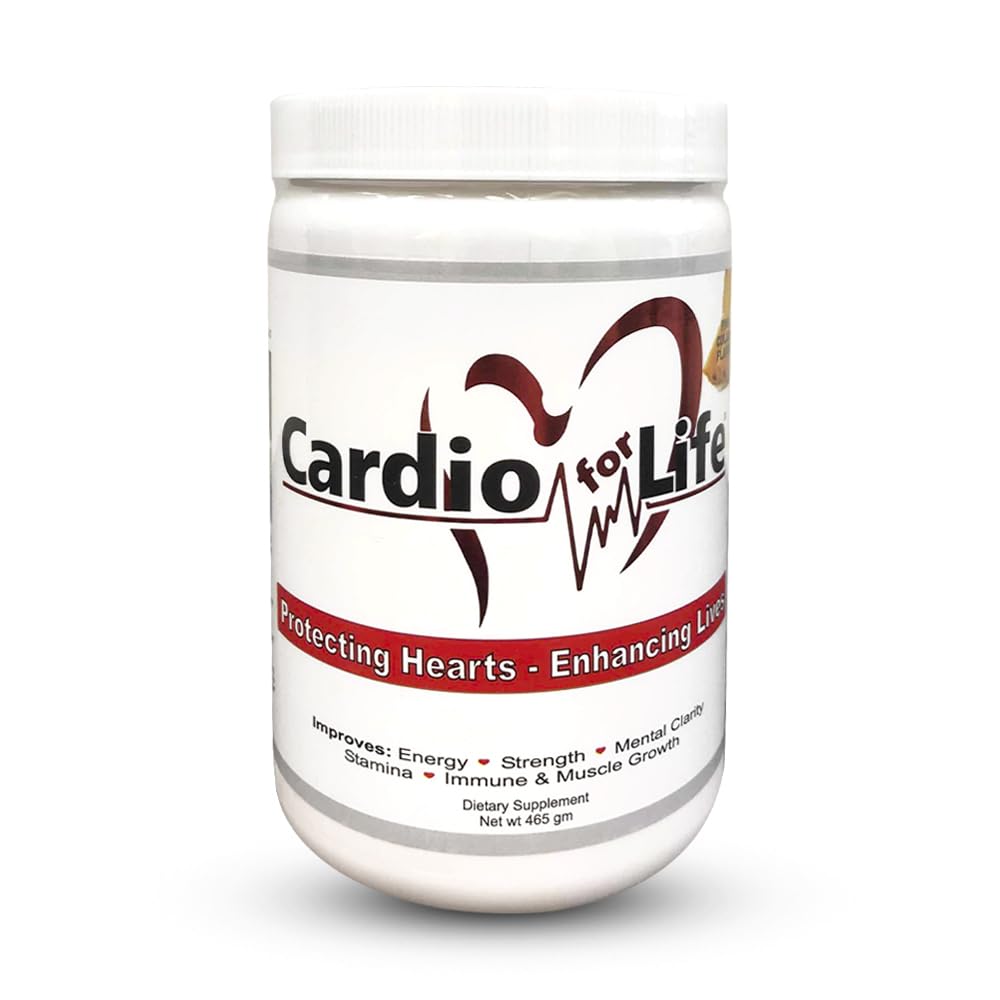 Health Guardian Cardio for Life bottle label details 5000 mg L-Arginine per serving.