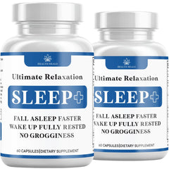 Health Heals Relaxation Sleep Aid bottle with capsules for calmer rest