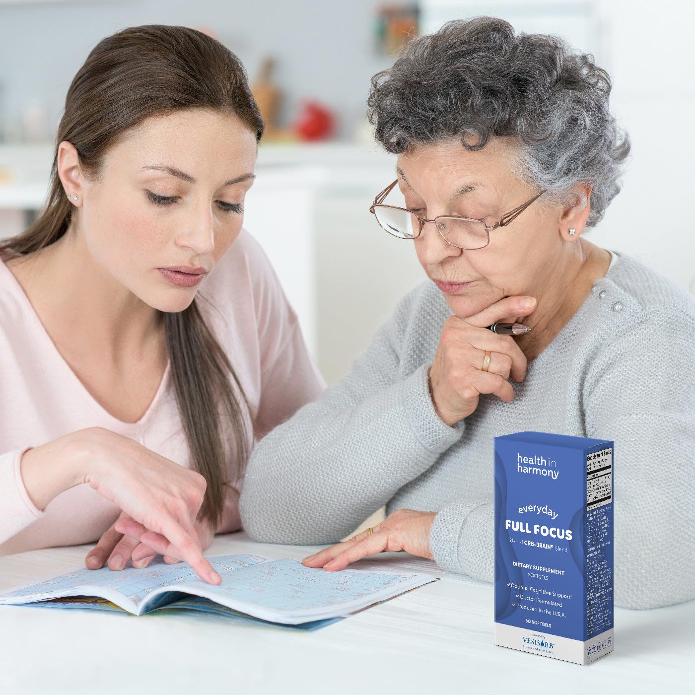 Daily routine use with HEALTH IN HARMONY Everyday Full Focus for focus support