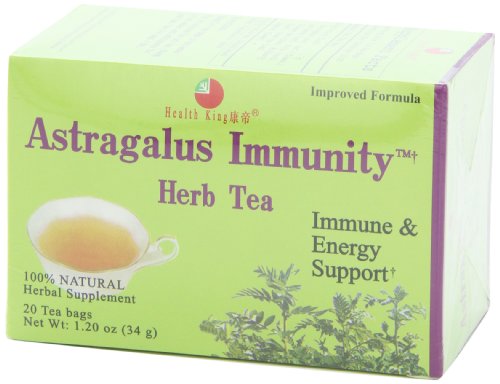 Health King Astragalus tea hot cup, comforting aroma and smooth flavour.