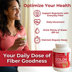 Health Plus Colon Cleanse serving cup prepared for a daily ritual.