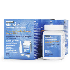 Health Solutions SinuAir bottle closed for easy nasal irrigation
