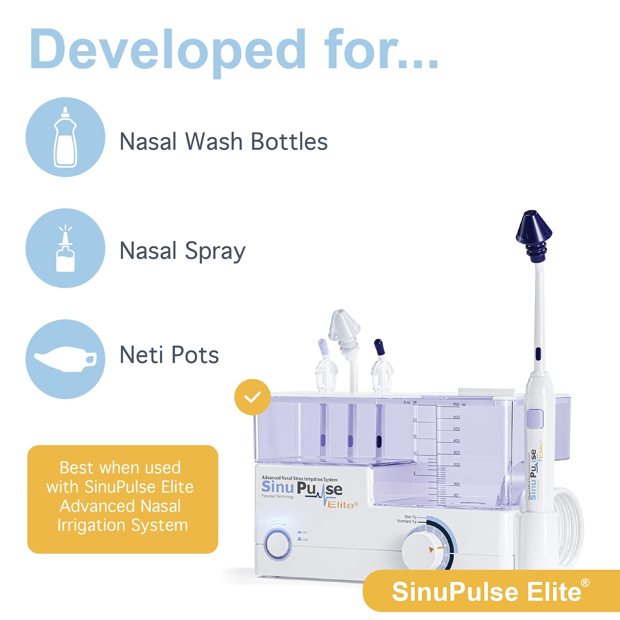 90-day supply label on the Health Solutions Sinus Rinse container.