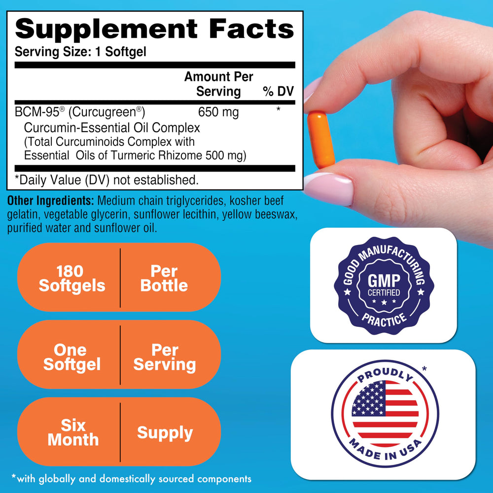 Health Thru Nutrition Curcu-Gel bottle back with supplement facts and quality seals