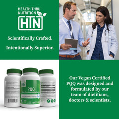 PureQQ vegan and non-GMO certification icons on the bottle