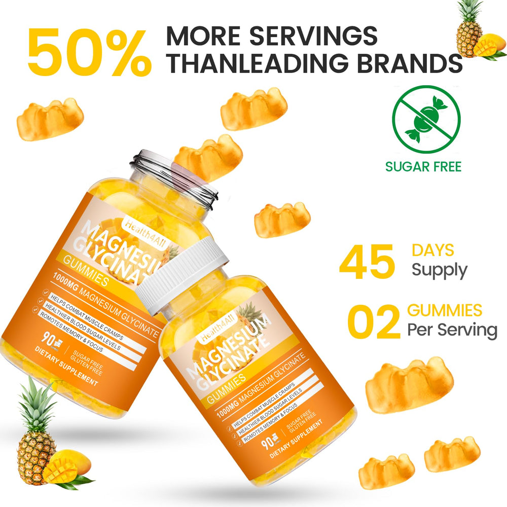 Health4All kid-friendly gummies image suggesting gentle magnesium support for kids.