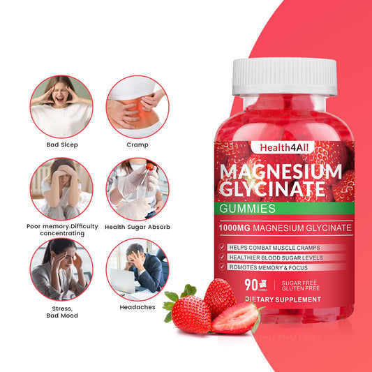Health4All gummies being poured to highlight easy chew texture and sugar-free formula.