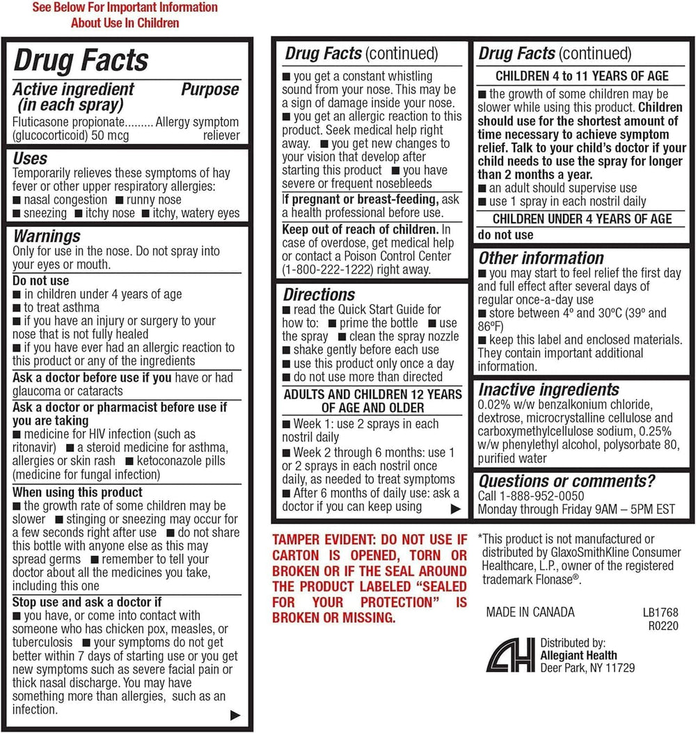 HealthA2Z Fluticasone nasal spray dispense enables easy, controlled application