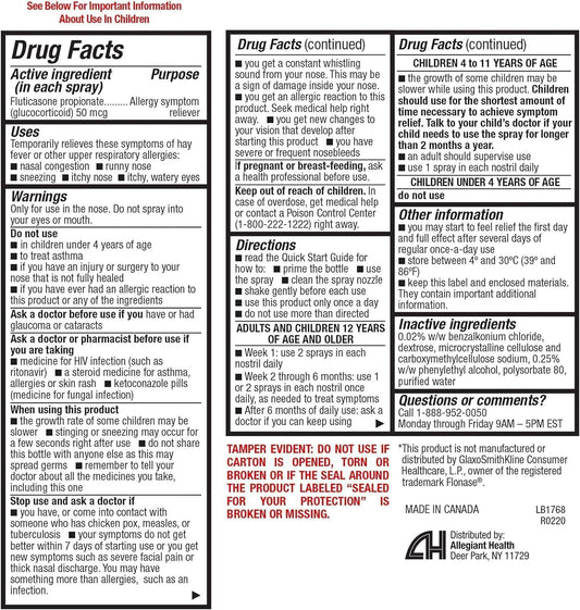 HealthA2Z Fluticasone nasal spray dispense enables easy, controlled application