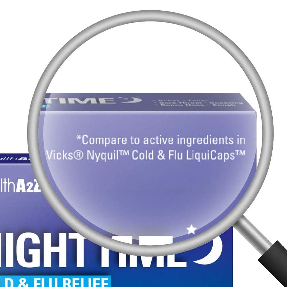 HealthA2Z Nighttime bottle cap close-up for easy nightly dosing.