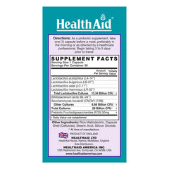 HealthAid TravelProbio acid and bile-resistant capsules maintain efficacy in harsh stomach conditions.