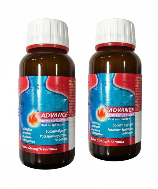 HealthAZ G Advnce Aniseed 150ml bottle with two 30ml measuring cups for easy dosing