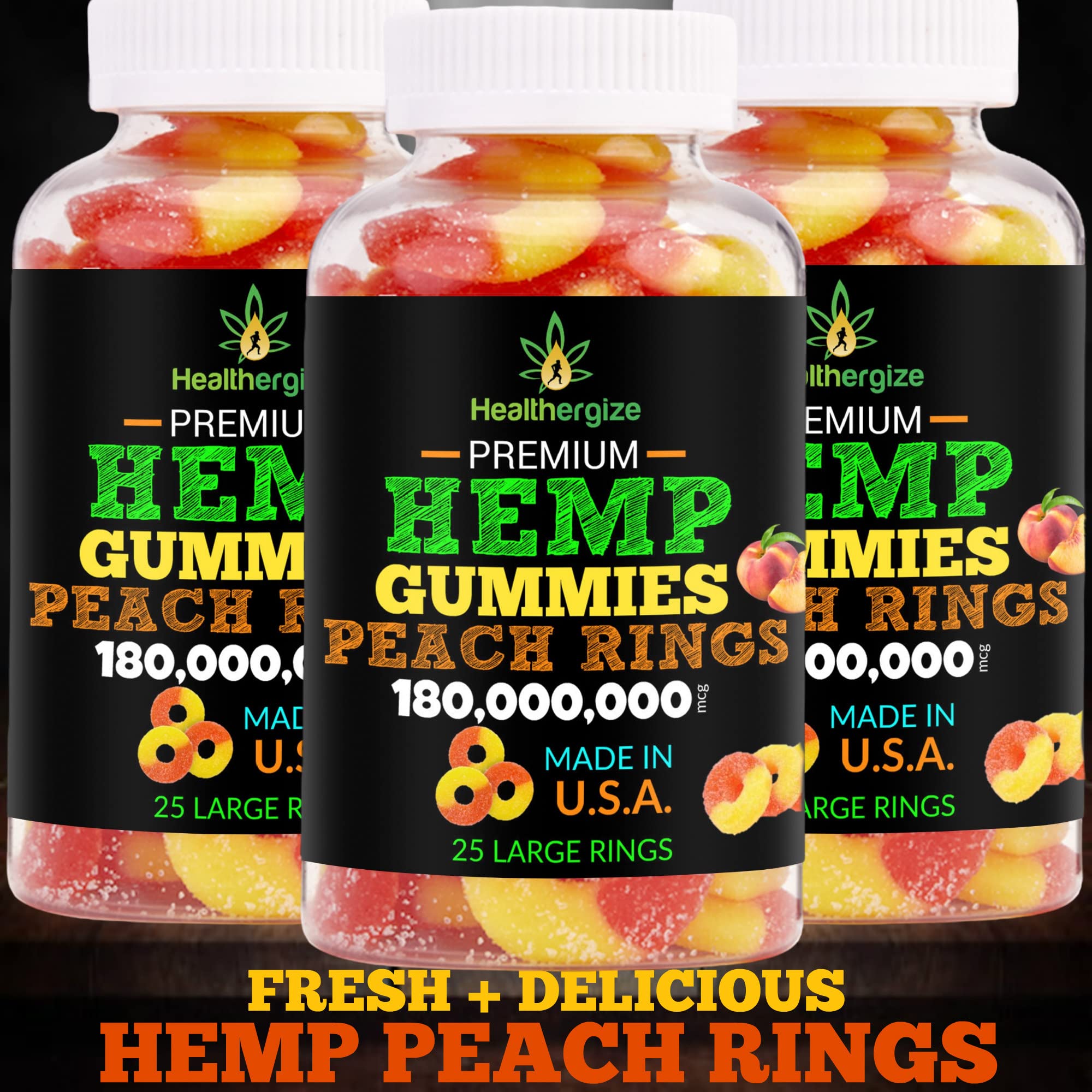 Healthergize 3-pack on display highlights value and convenience.
