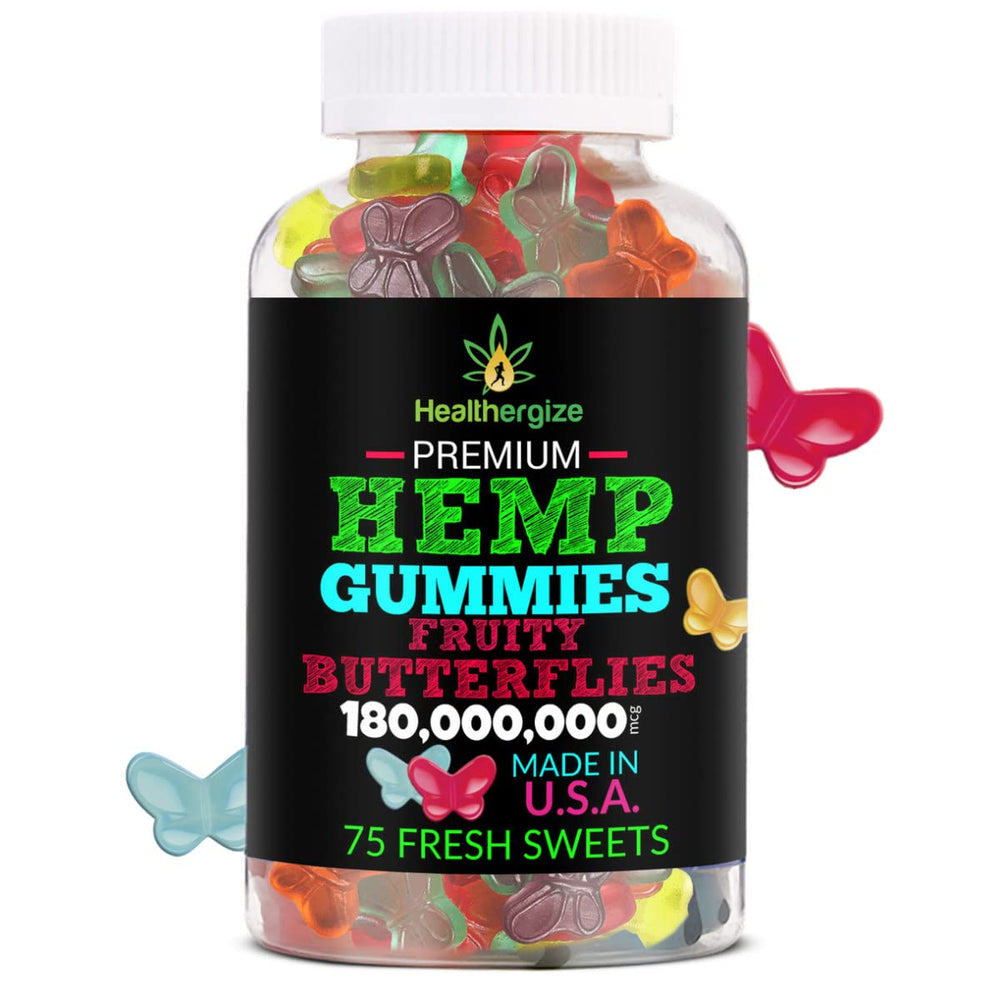 Healthergize Fruity Butterflies gummy texture and appealing flavor