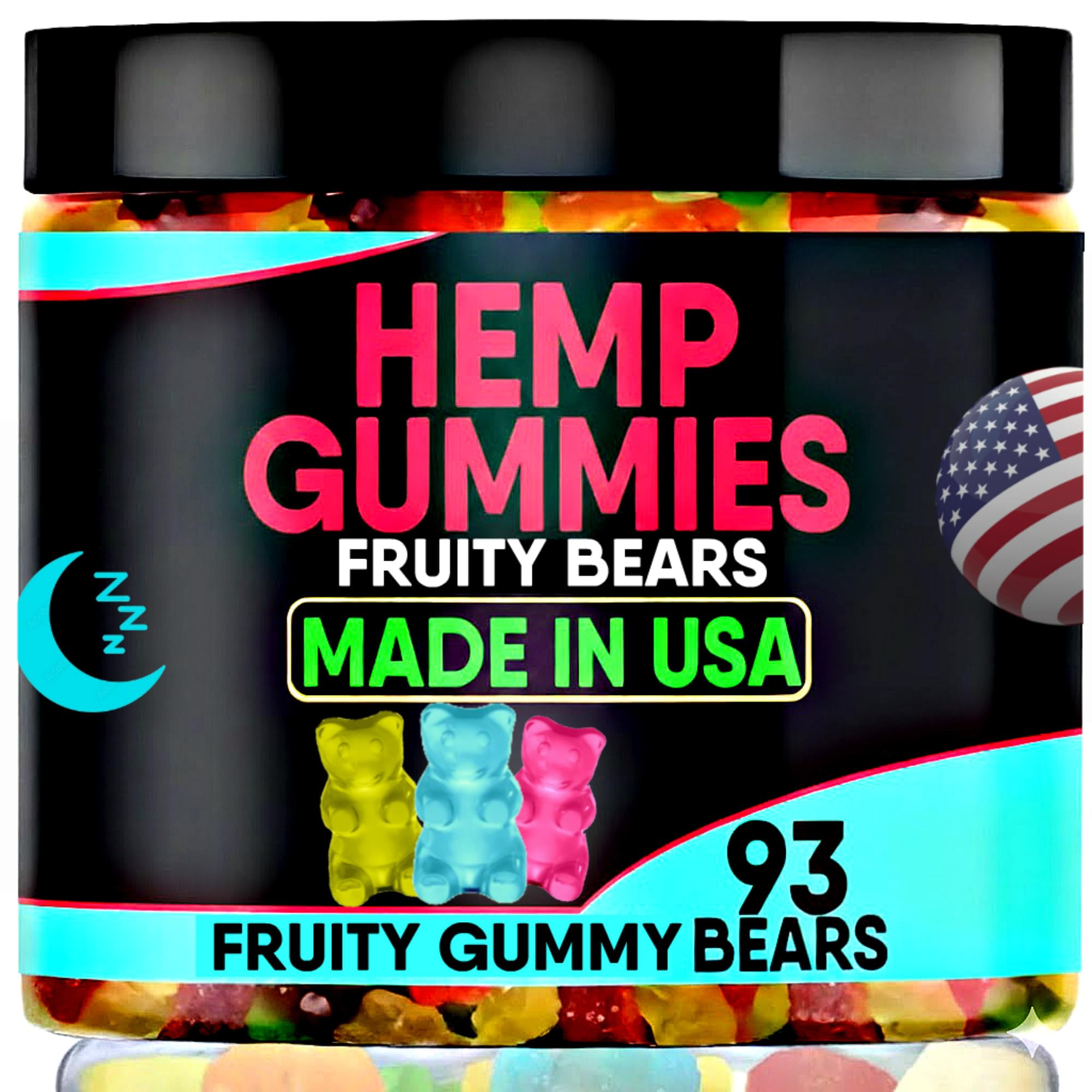 Healthergize hemp gummies bottle promoting calm evenings and relaxed mood.