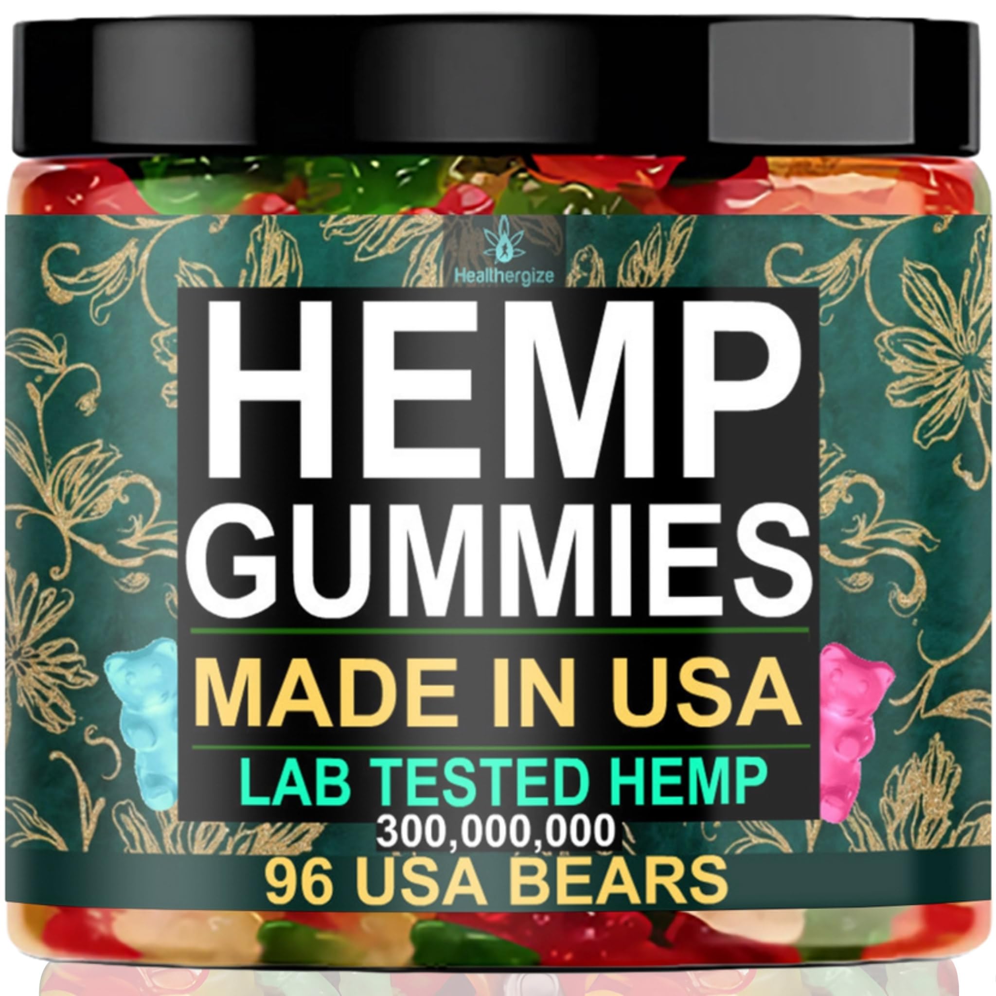 Healthergize hemp gummies sleep jar promotes a restful night.