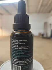 Healthergize hemp oil nutrition highlights full spectrum omegas and vitamins