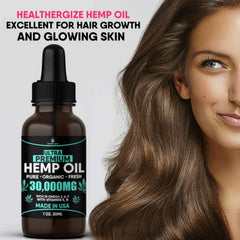 Healthergize hemp oil 5-pack packshot emphasizing value and convenience