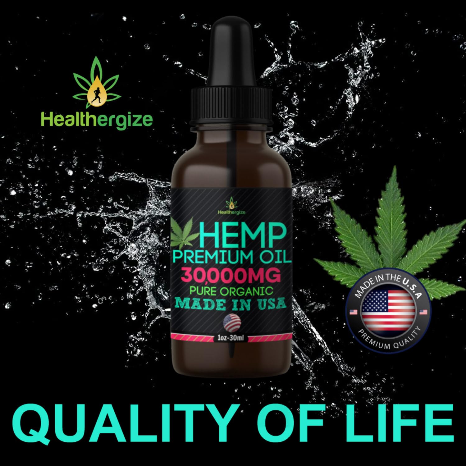 Healthergize Hemp Oil supports calm mood balance during daily routines