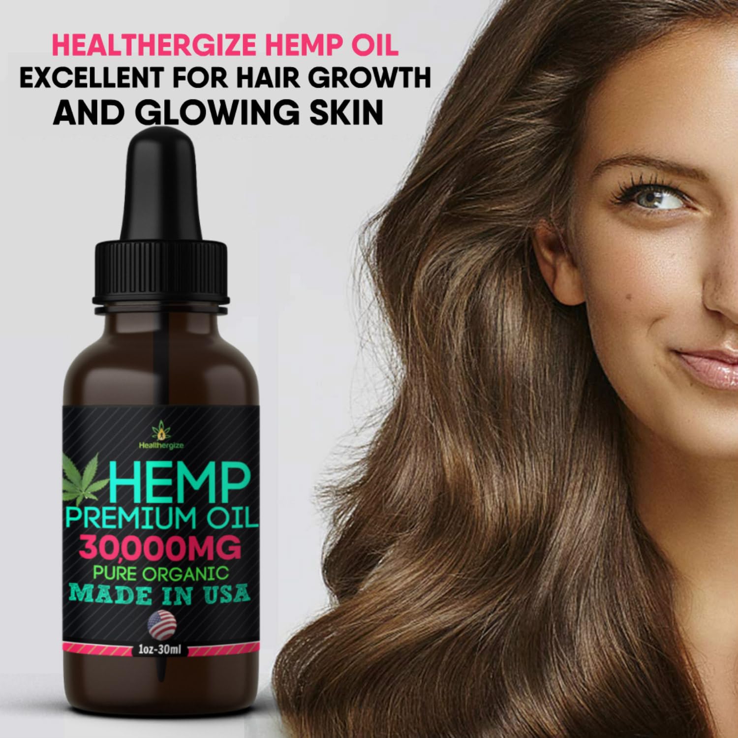 Healthergize Hemp Oil applied to skin for gentle moisturization