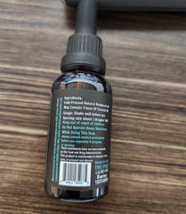 Dropper illustration for easy dosing with Hemp Seed Oil.