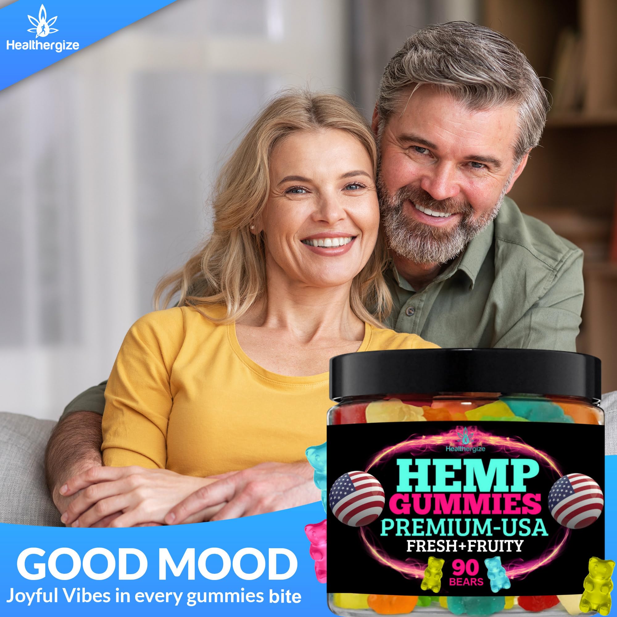 Healthergize elderberry gummies offering immune support option
