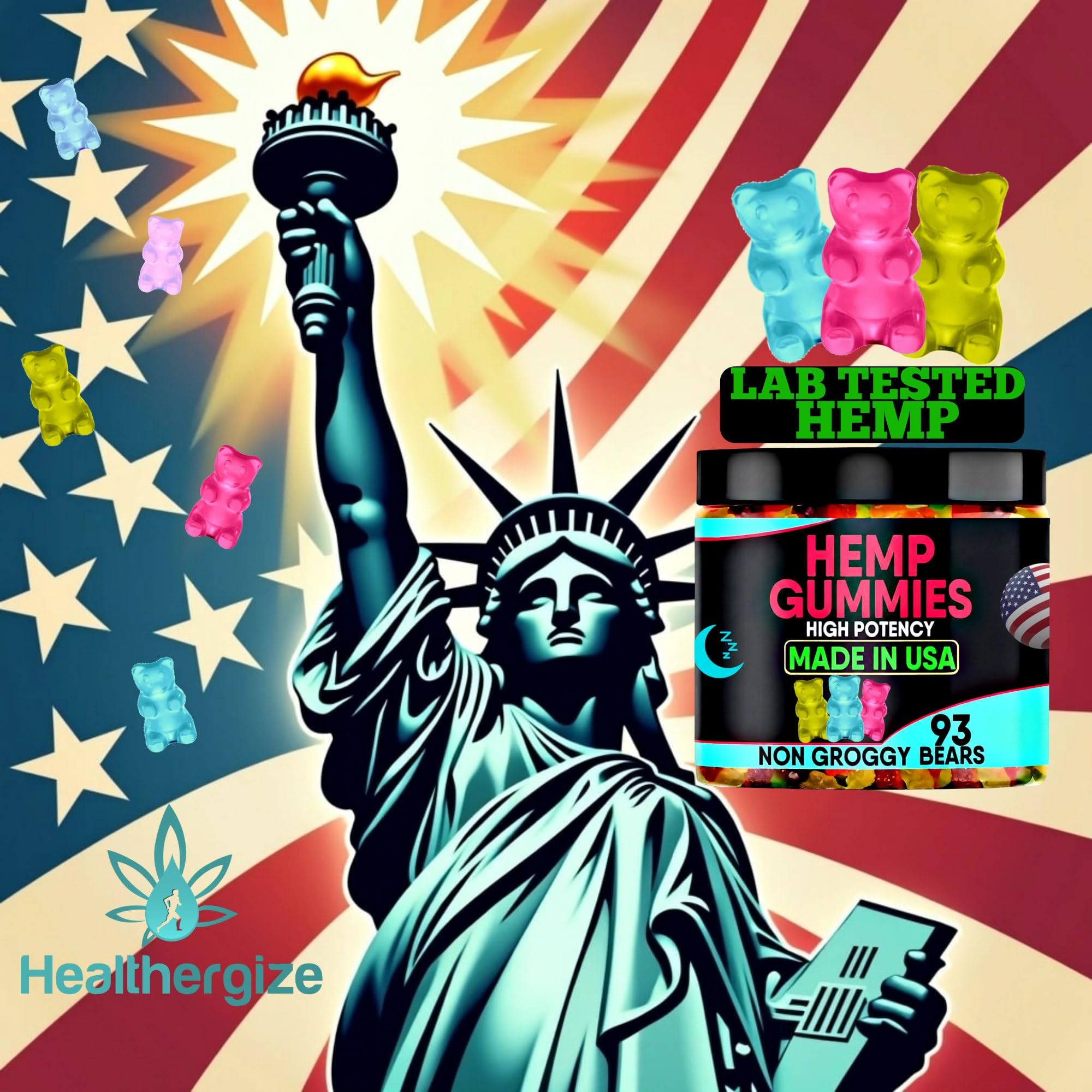 Healthergize non-addictive formula with calm mood and no grogginess.