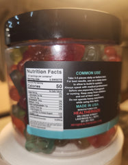 Healthergize omega-3-6-9 benefits graphic with gummies, supporting everyday wellness.