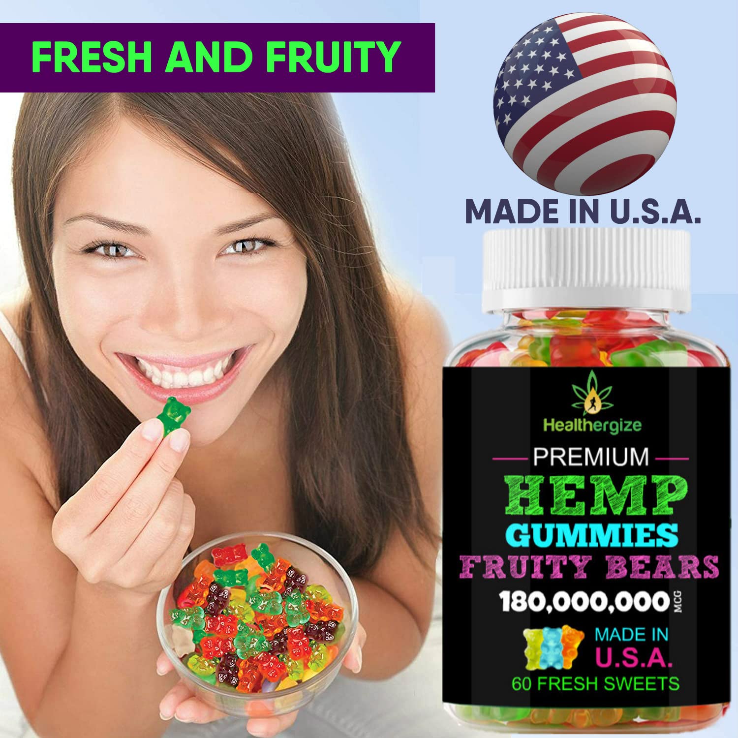 Healthergize omega-oil image highlights omega-3-6-9 benefits from hemp.