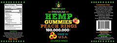 Healthergize peach gummies on nightstand ready for use anytime you need calm.