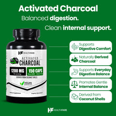 Healthfare activated charcoal pack of 2: convenient daily supplement