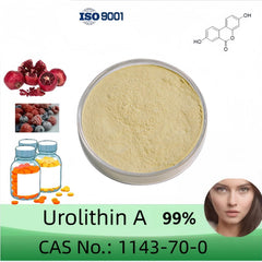 HealthyFinds Urolithin A powder with scoop enables precise dosing.