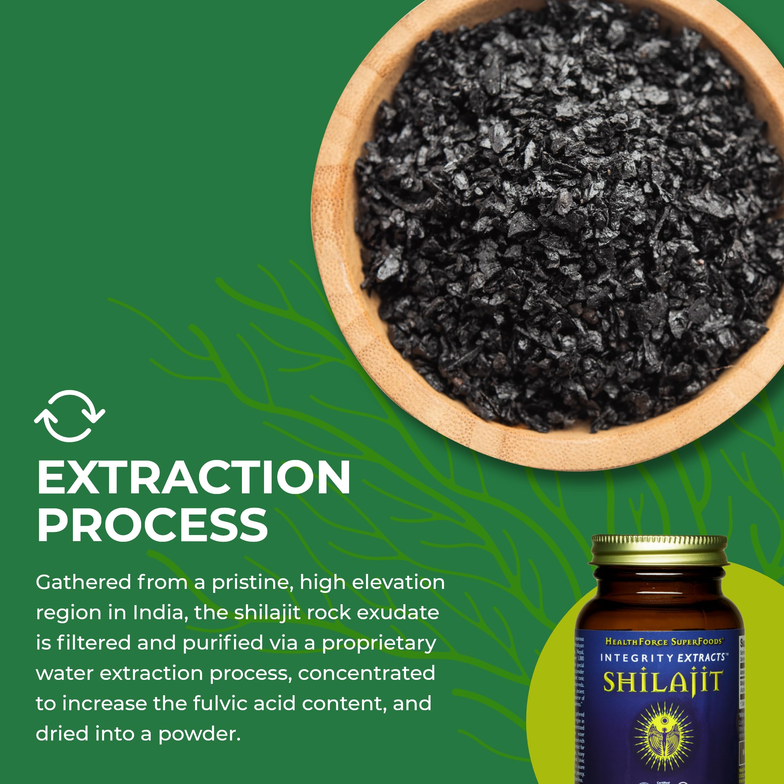 HealthForce Shilajit USA manufacturing badge indicates domestic production.