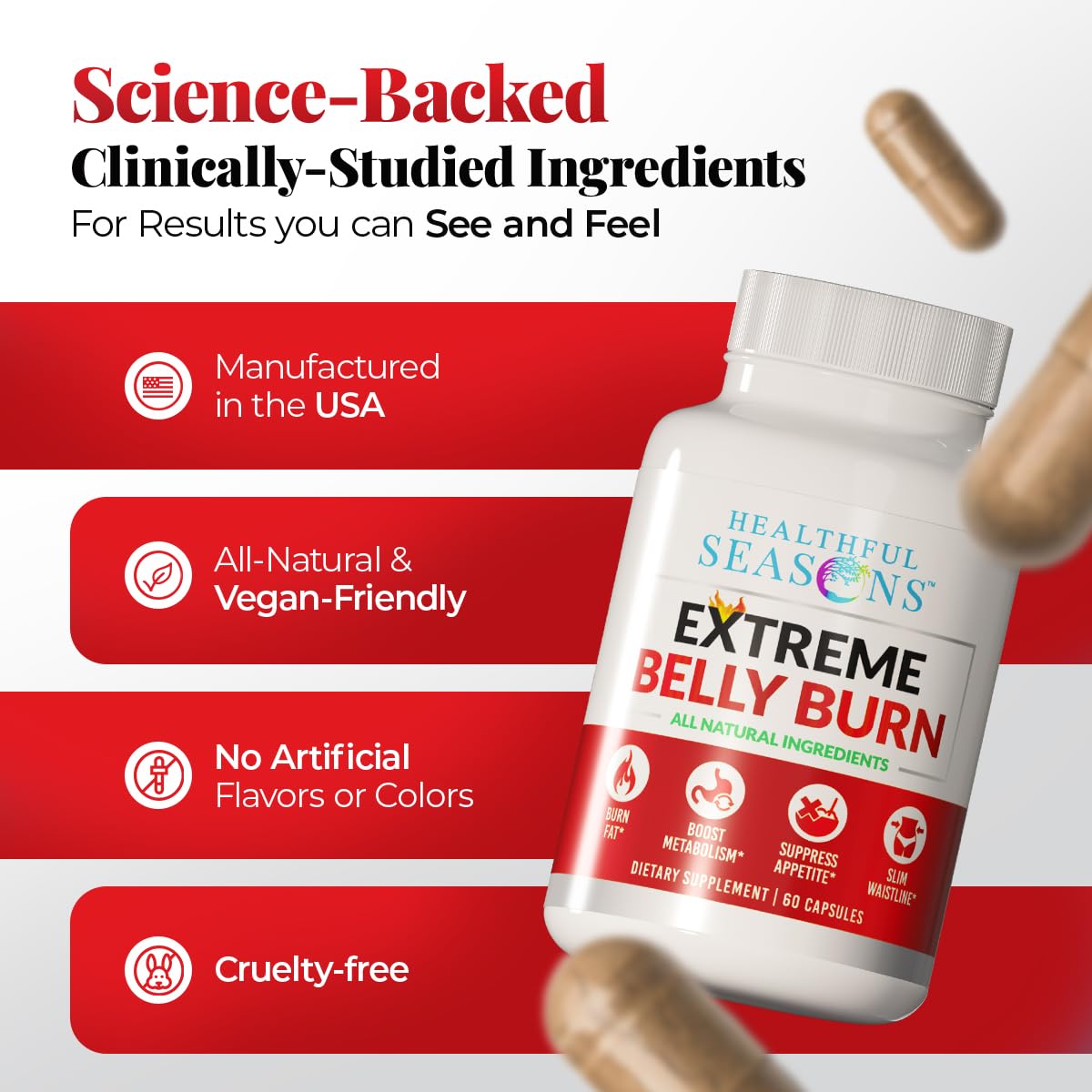 Morning routine scene with Extreme Belly Burn for easy daily use.