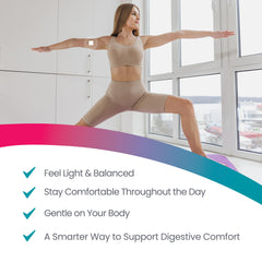 Healthogenics Debloat Patch light, breathable design for all-day wear