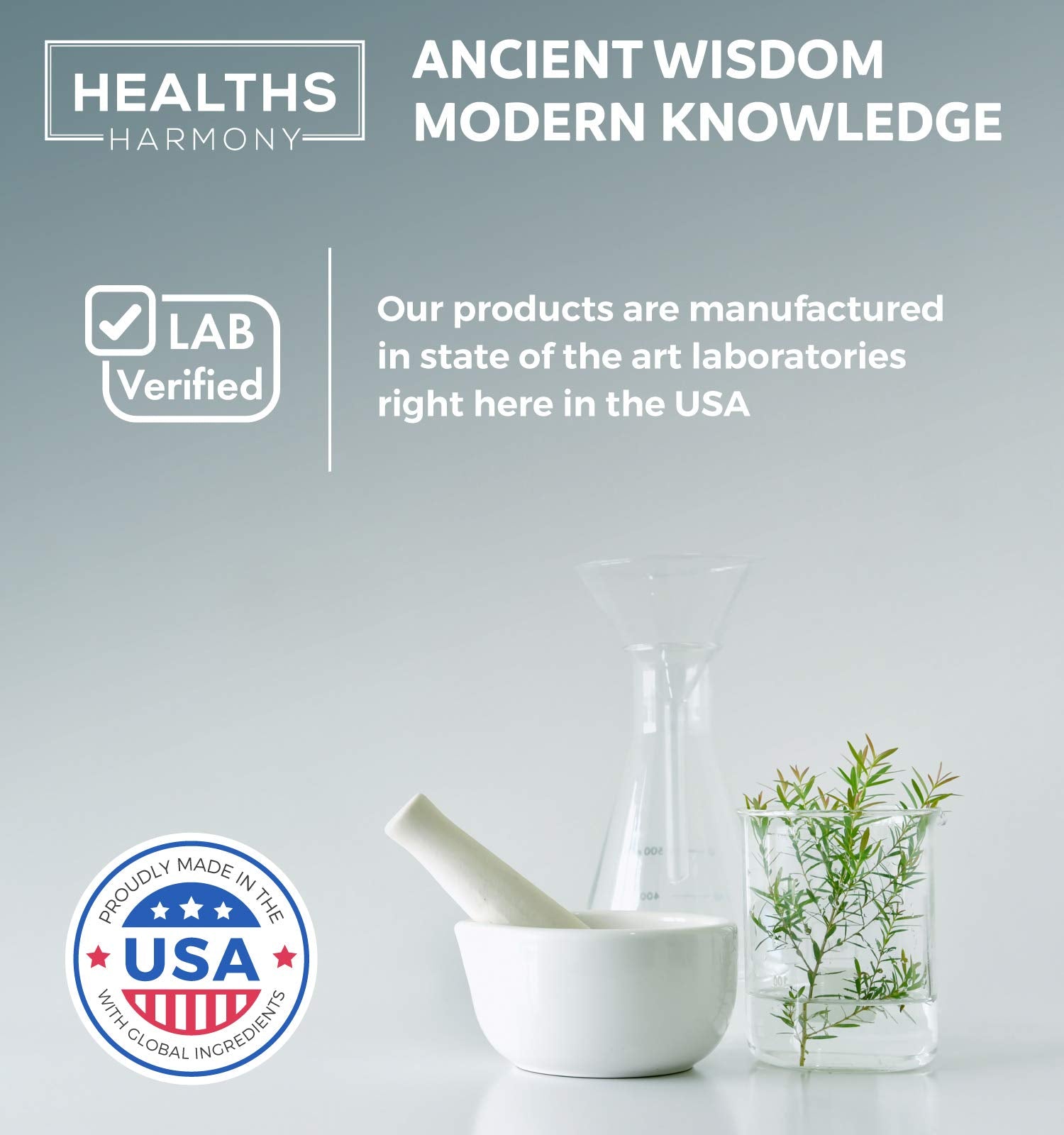 Healths Harmony bottle label emphasizes 750mg olive leaf extract with twenty percent oleuropein potency.