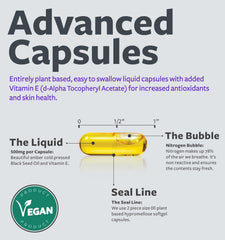 Non-GMO vegan Healths Harmony capsules for a clean supplement choice.