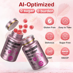 HealthSender Collagen Gummies daily serving — simple routine for hair and nails.
