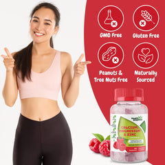 Health Supplied gummy pour dispensing demonstrates convenient dosage for busy mornings.