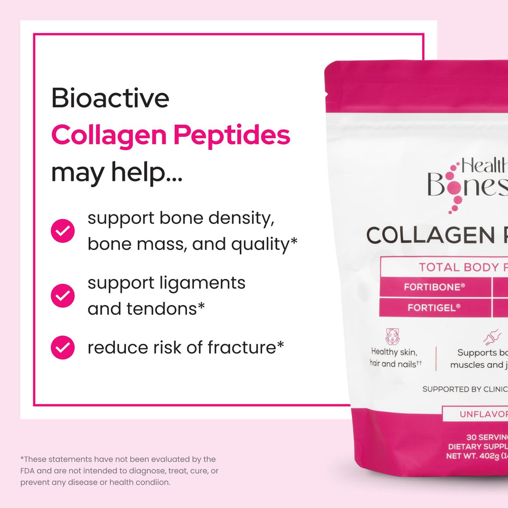Verisol skin collagen from Healthy Bones Co highlighting elasticity and hydration