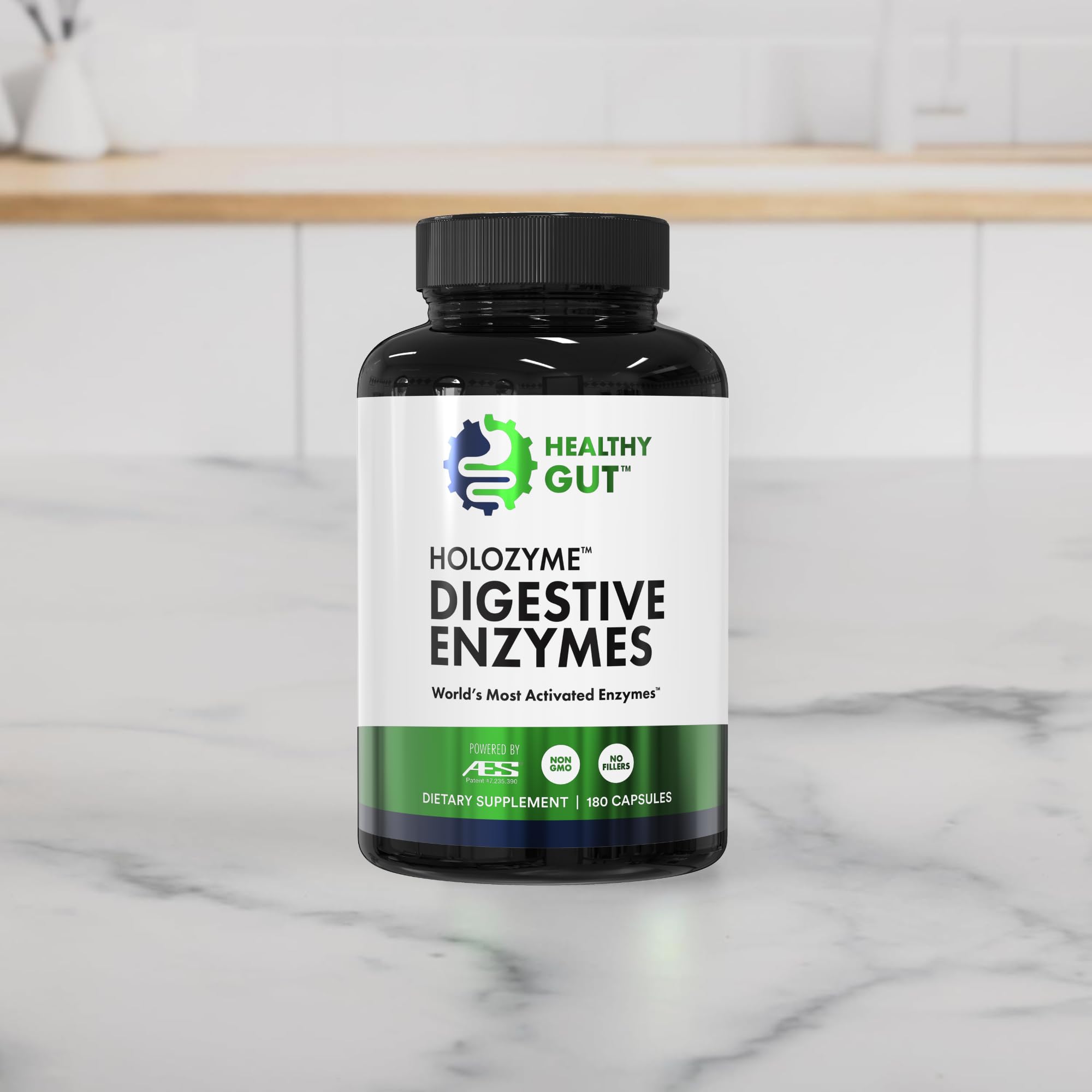 Healthy Gut HoloZyme Max Strength for men and women image suggests universal digestive use
