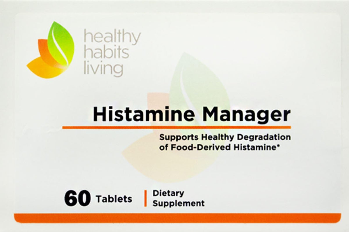 Healthy Habits Living Histamine Manager bottle front for easy daily use.