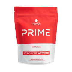 Healthy home Prime Nitric Oxide Activator bottle with mixed berry flavor supporting circulation and daily energy.