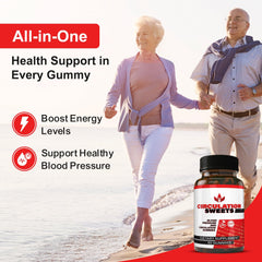 Healthy Living Association Circulation Sweets strawberry-flavored gummies for easy wellness on the go.
