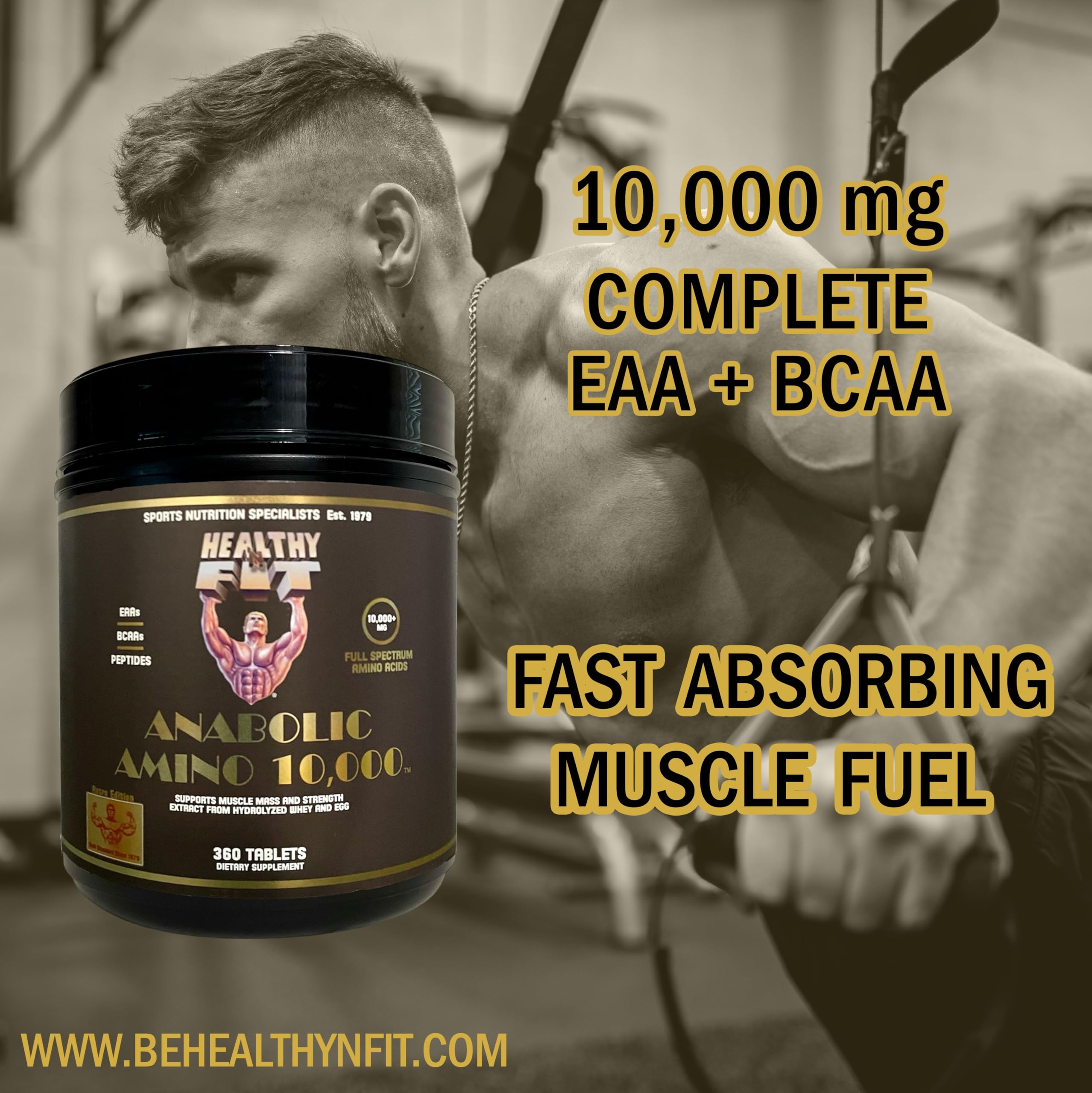 Healthy 'N Fit Amino 10,000 athlete-use shot for performance support