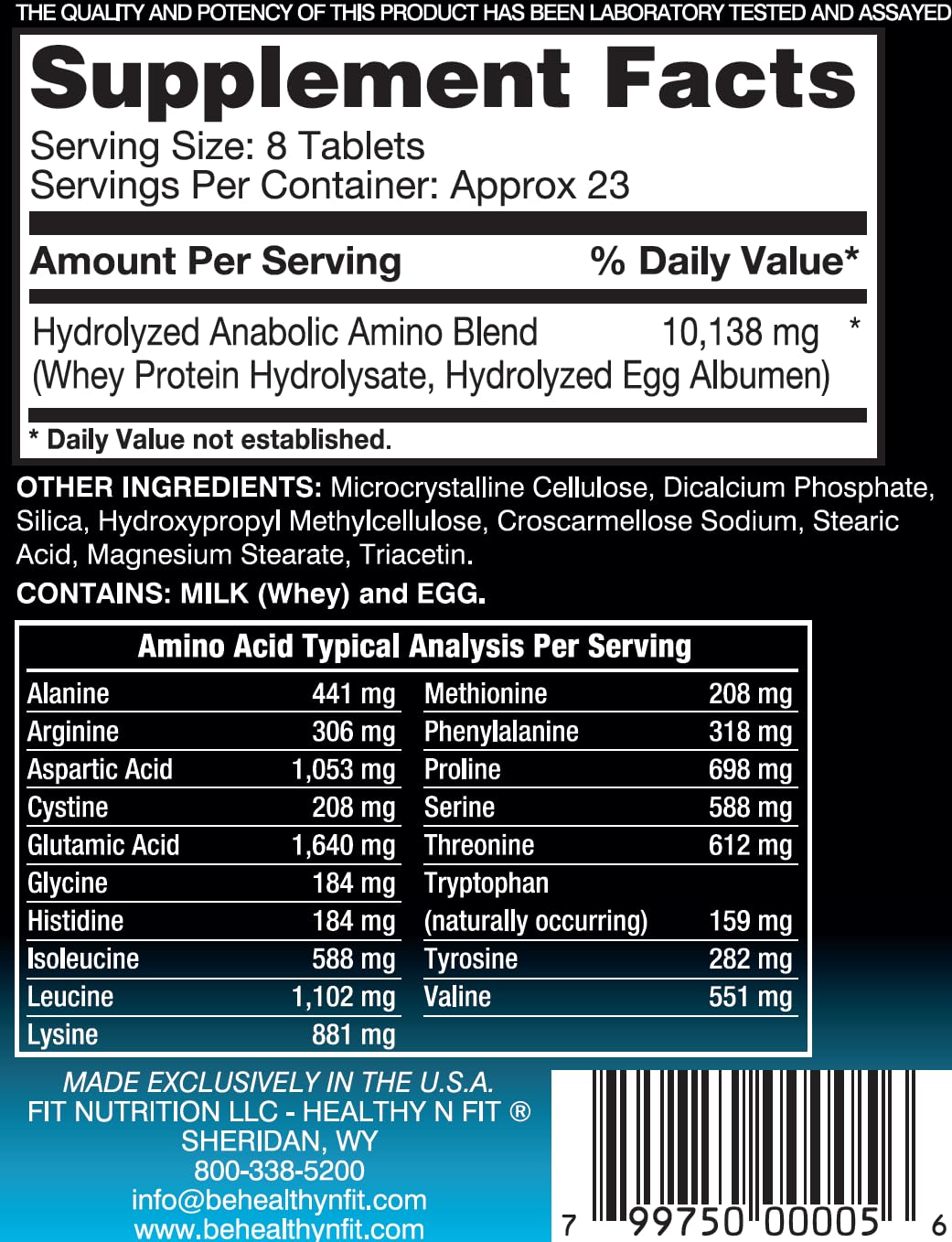 Healthy 'N Fit Amino 10,000 purity seal highlight for trusted quality